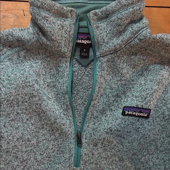 EUC Patagonia Seafoam Green Fleece Pullover - Picture 10 of 10